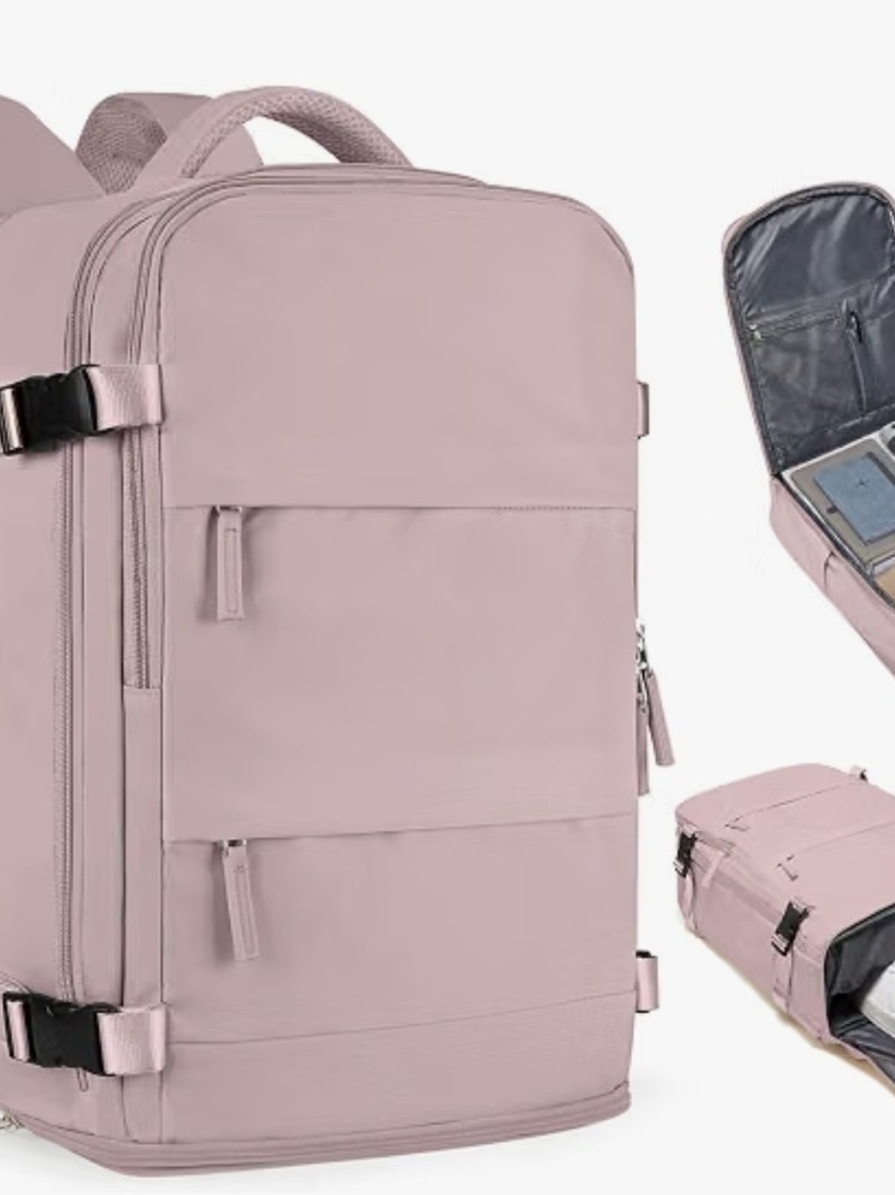 Men's Travel Backpack - Dusty Pink